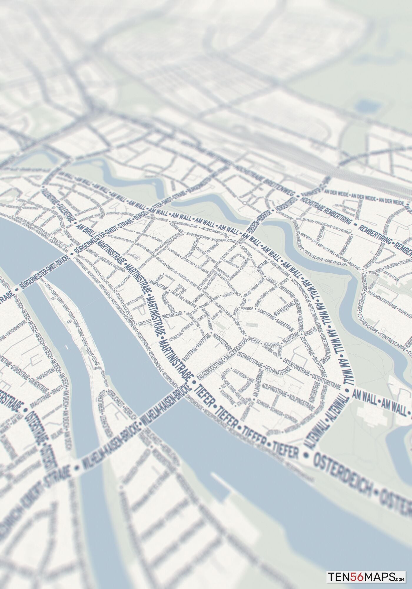 Closeup of print in Earth color scheme