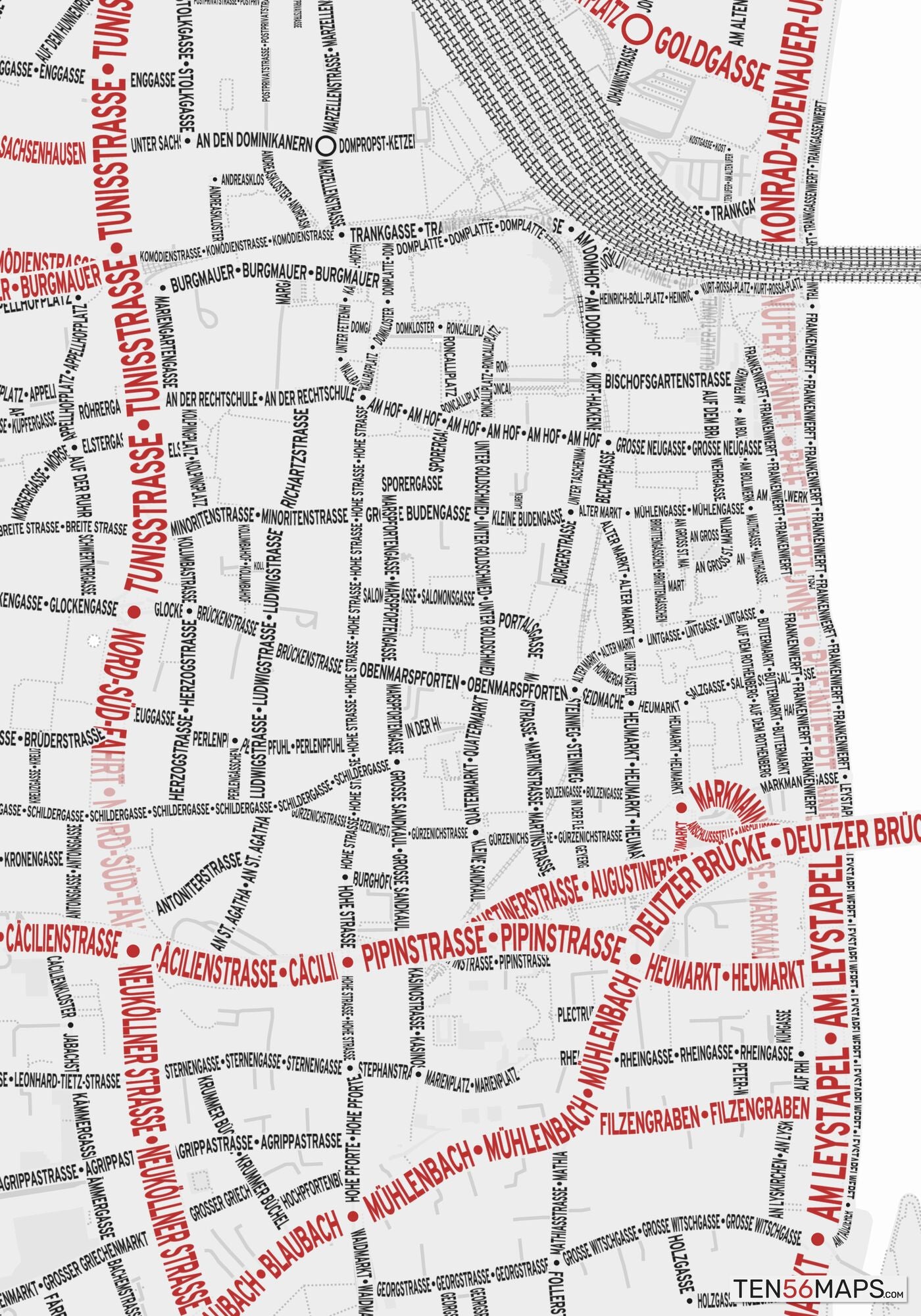 Closeup of map in Ruby color scheme.