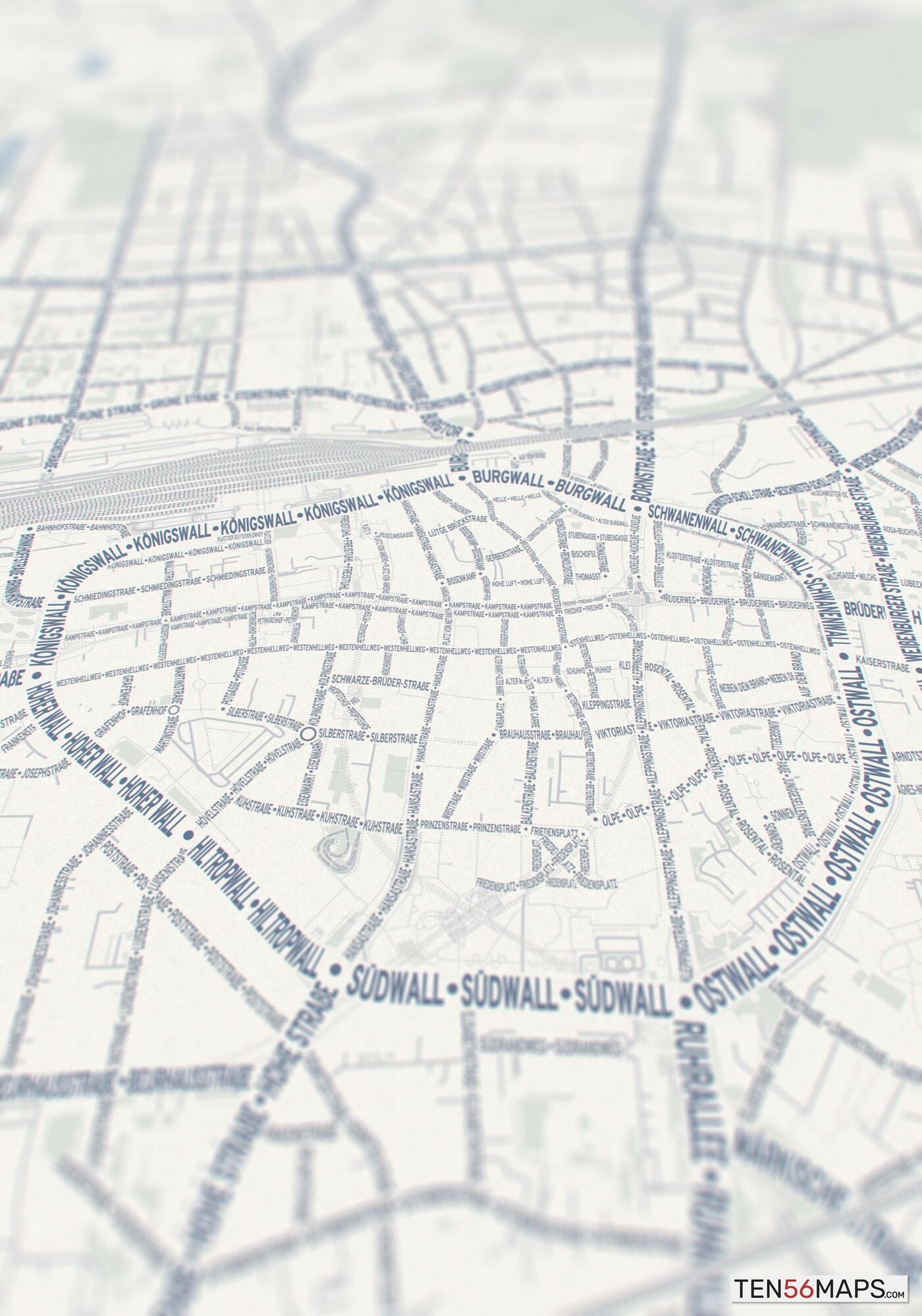 Closeup of print in Earth color scheme