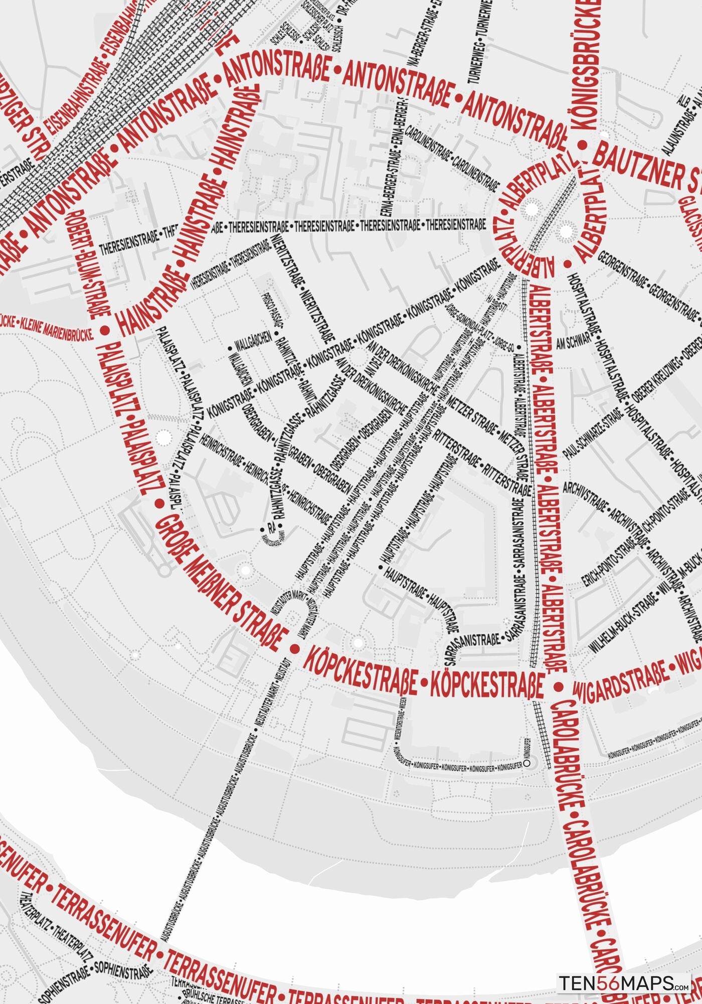Closeup of map in Ruby color scheme.