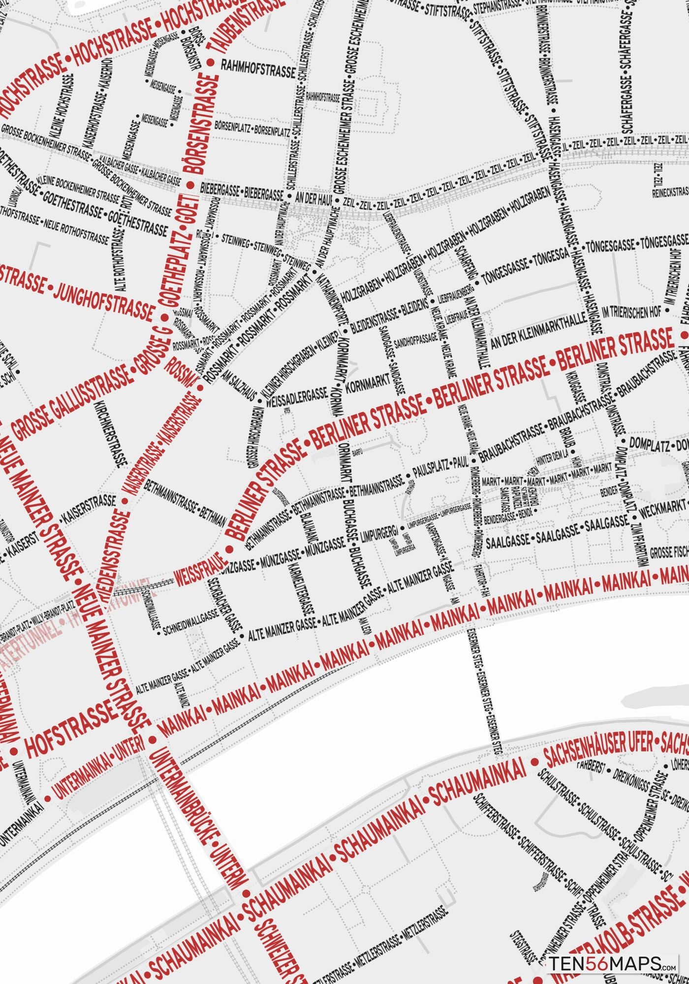 Closeup of map in Ruby color scheme.