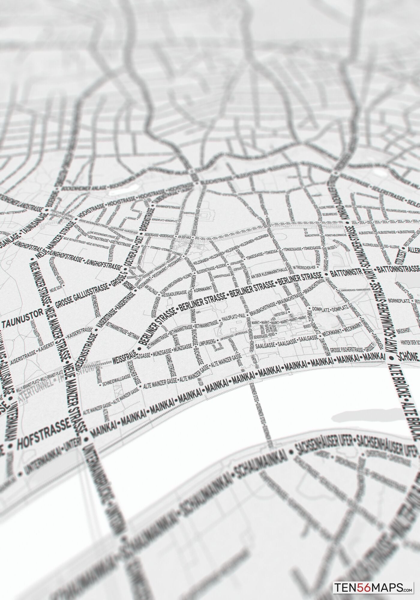 Closeup of print in Gray color scheme