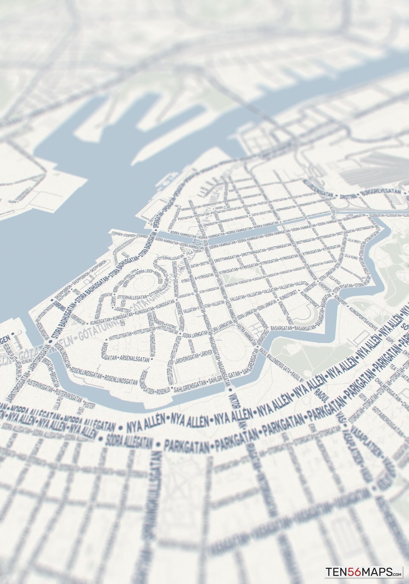 Closeup of print in Earth color scheme