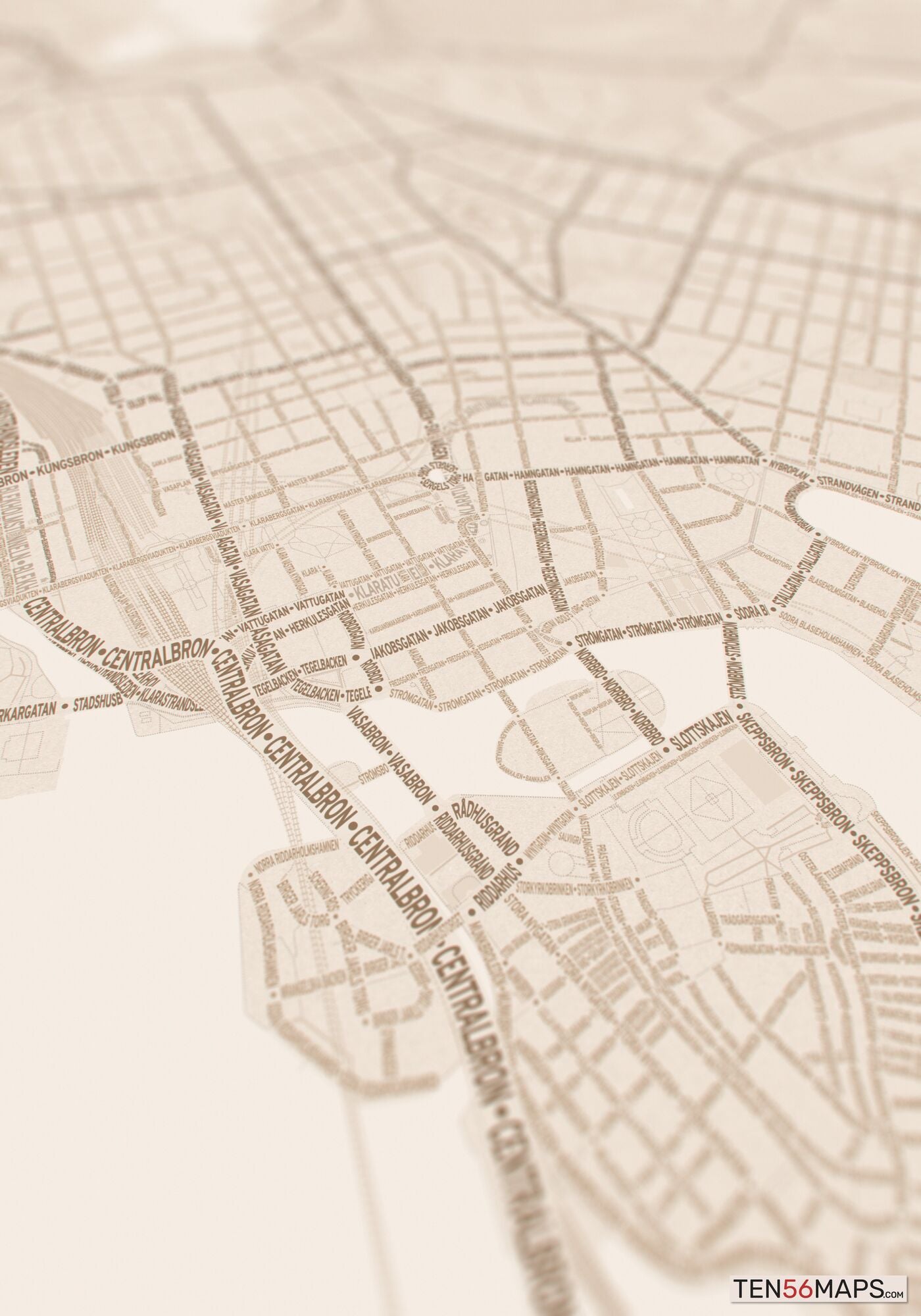 Closeup of print in Sand color scheme