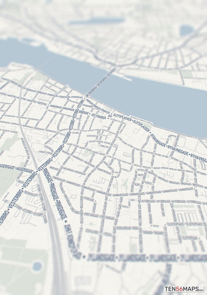 Closeup of print in Earth color scheme