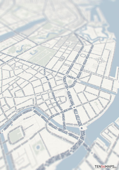 Closeup of print in Earth color scheme