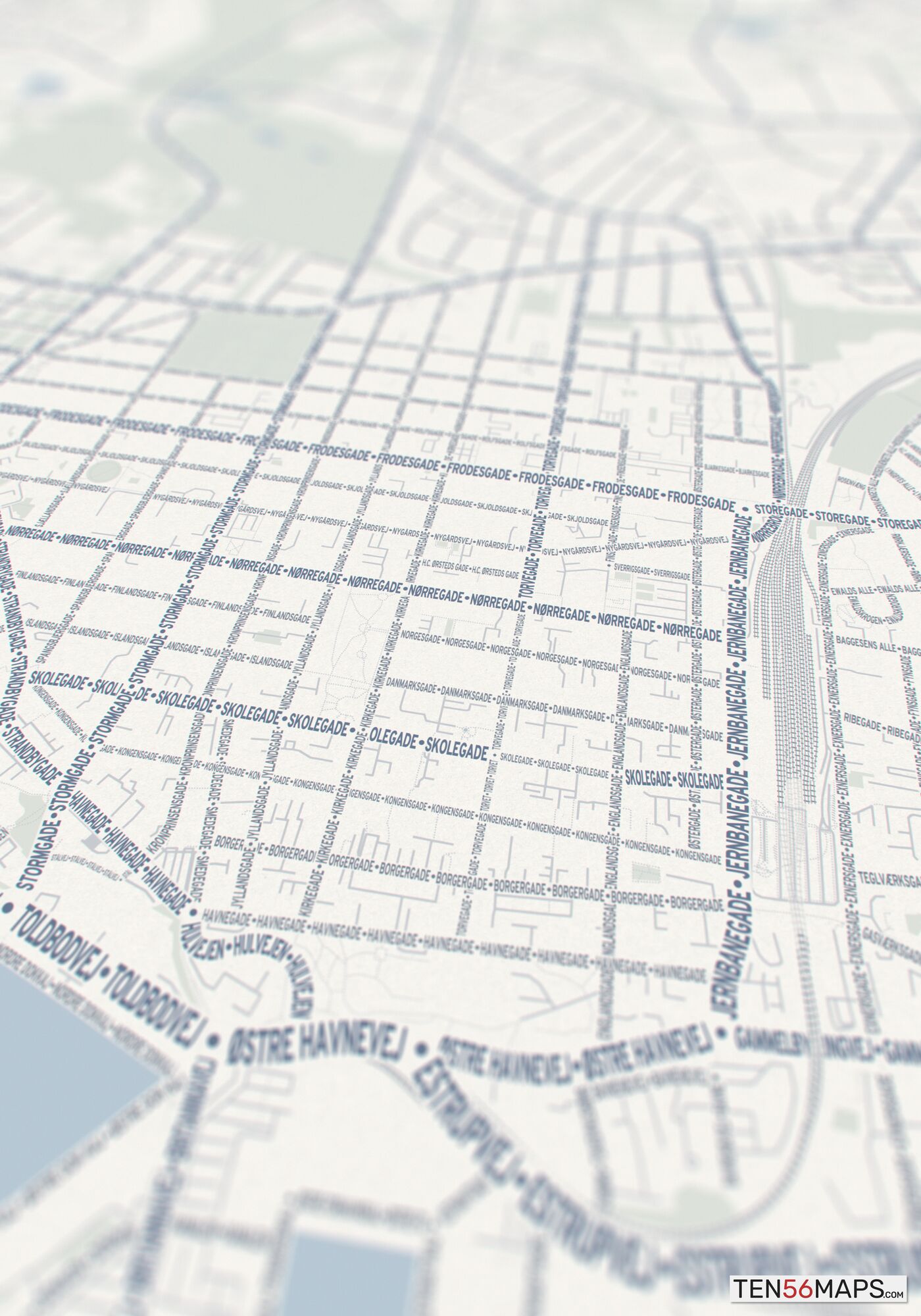 Closeup of print in Earth color scheme