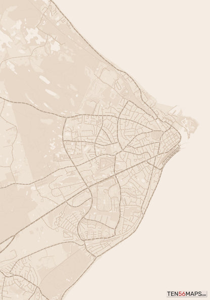 Color Variant Sand - All roads and water in a sand/beige color.