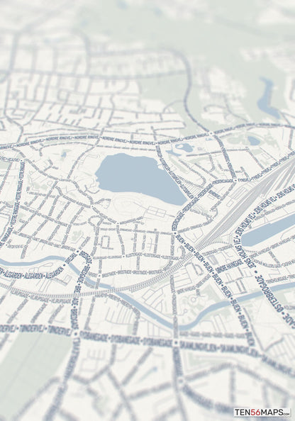 Closeup of print in Earth color scheme