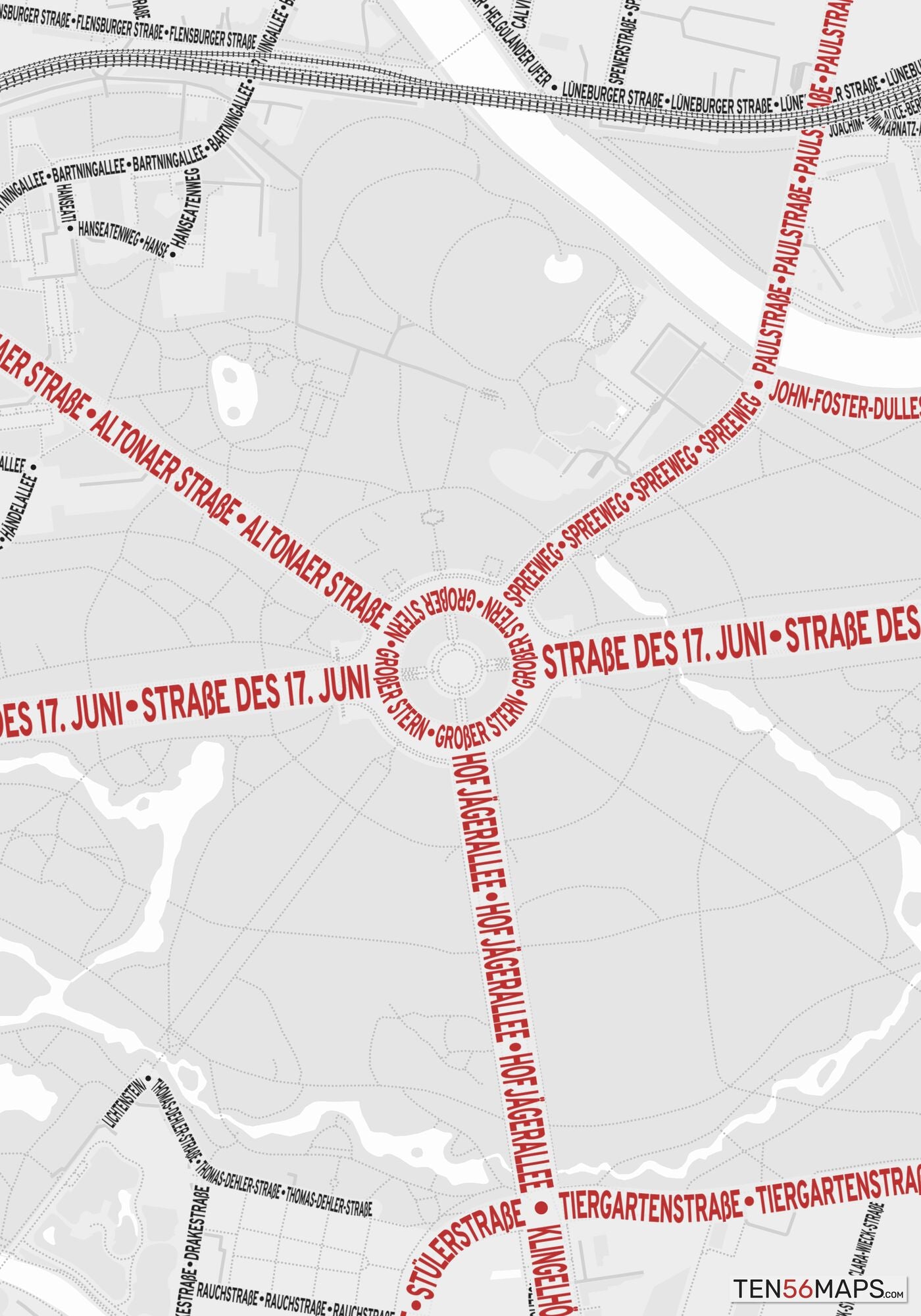 Closeup of map in Ruby color scheme.