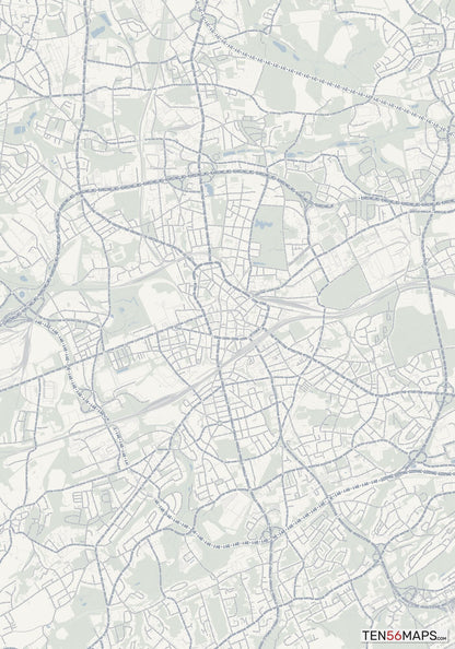 Color Variant Earth - Gray with water in blue, and forest in green.