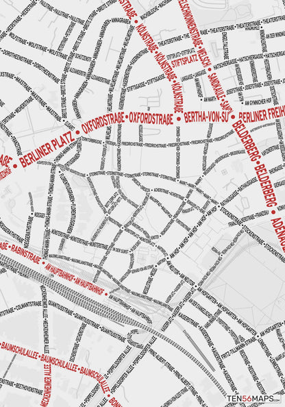 Closeup of map in Ruby color scheme.