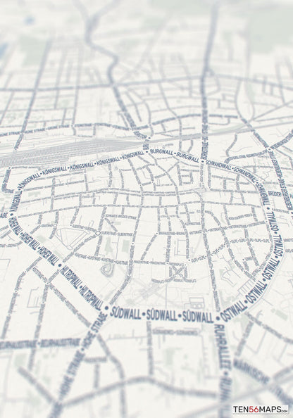 Closeup of print in Earth color scheme