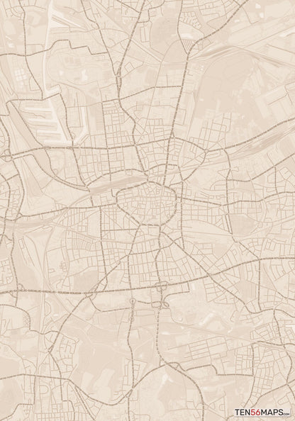 Color Variant Sand - All roads and water in a sand/beige color.