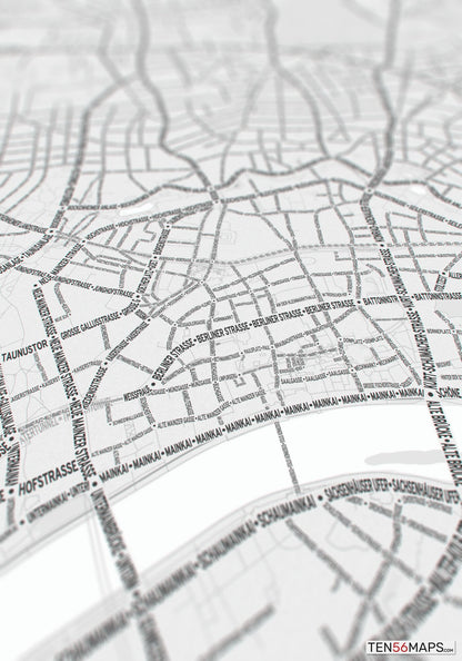 Closeup of print in Gray color scheme