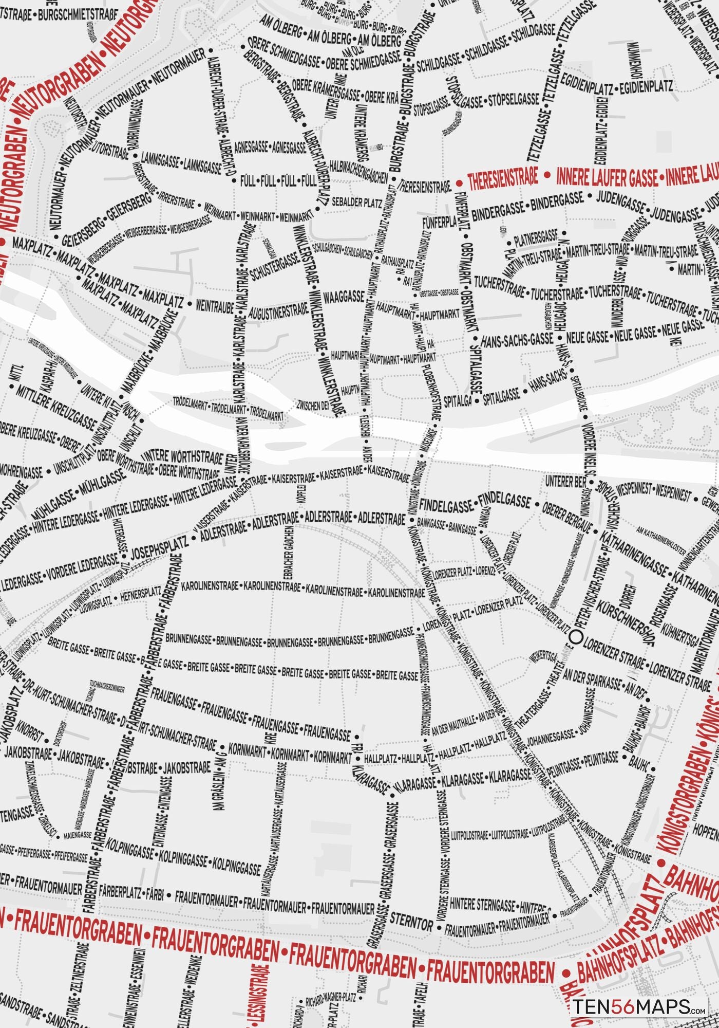 Closeup of map in Ruby color scheme.