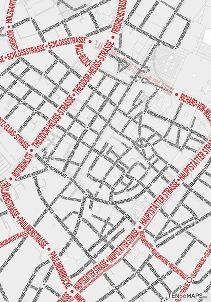 Closeup of map in Ruby color scheme.