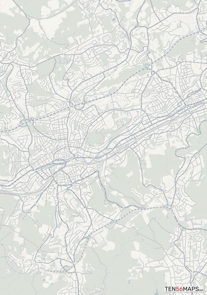 Color Variant Earth - Gray with water in blue, and forest in green.